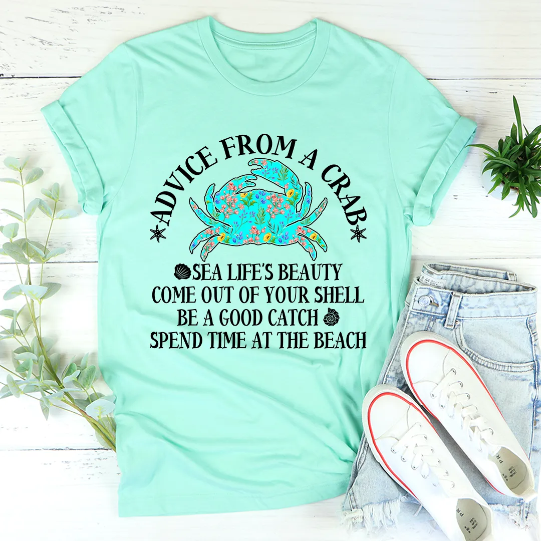 Graphic T-Shirts Advice From A Crab Tee