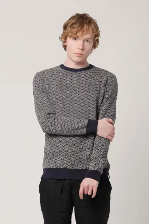 Hakku Men's Organic Cotton Jumper | Navy