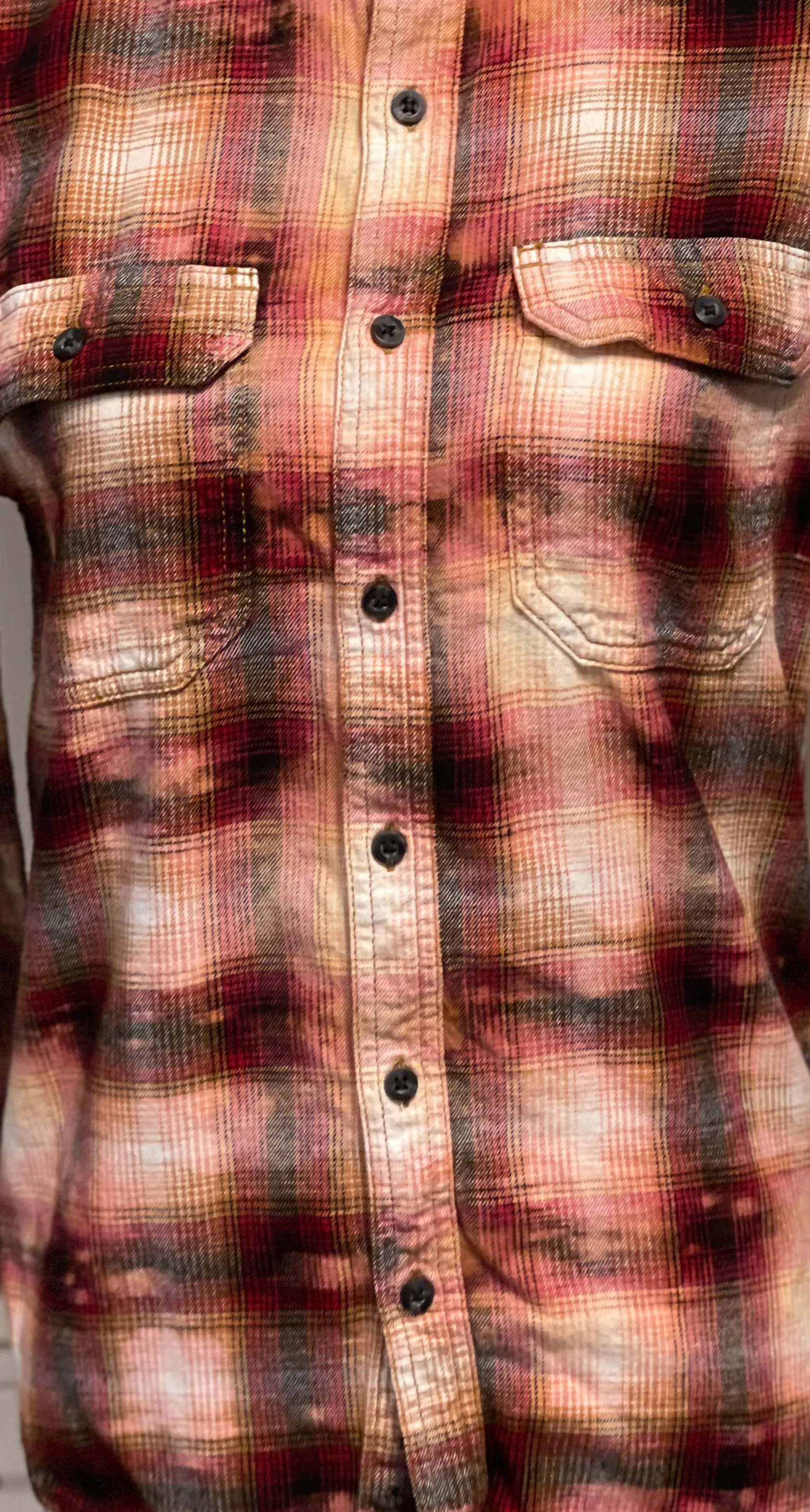Leigh Distressed Flannel ~ Unisex Size Extra Small